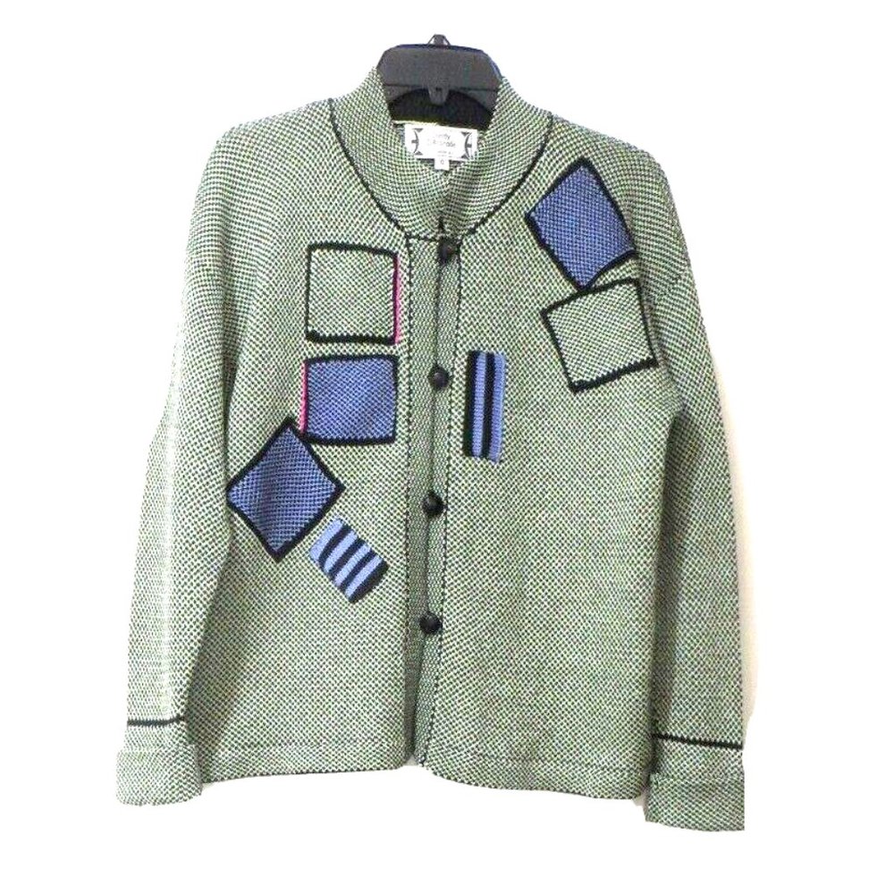 SALE  Sandy D' Andrade Vintage Handmade Artisan Cardigan